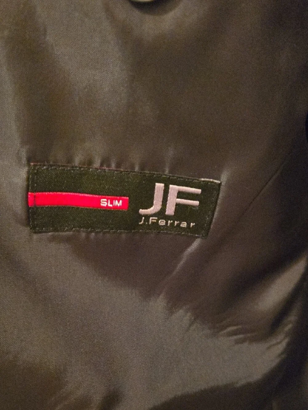 Men's J Ferrar Slim Black Notch Lapel Blazer
